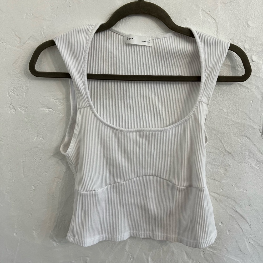 Supré white crop top